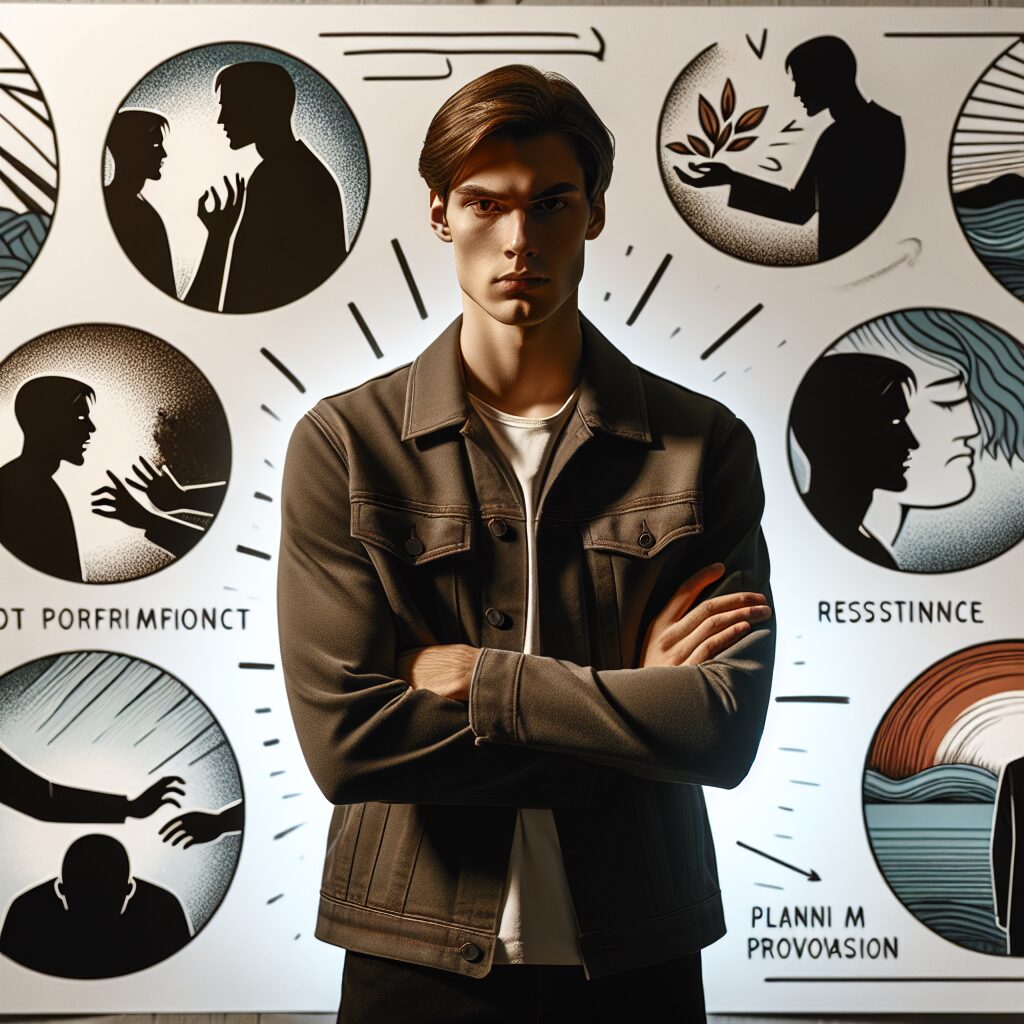 پذیرش هیجانات و احساسات دیگران (Emotional validation) تصویر زنی جوان سفید پوست در محیط آرام بخاطر پرخاشگری واکنشی