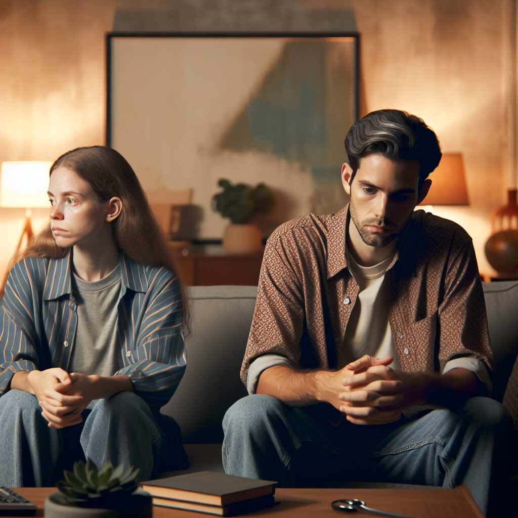 روابط عاطفی در محیط کار توضیحات تصویر درک و مقابله با بی احترامی همسر را نشان میدهد.