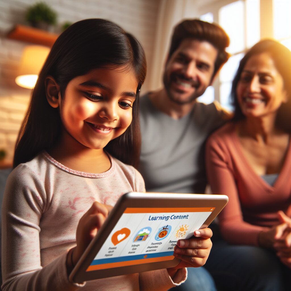 تحقیقات و مطالعات مرتبط با تکنولوژی و ADHD تصویری از کودکی که در حال استفاده از تبلت است در حالیکه والدین او زمان استفاده را تنظیم میکنند