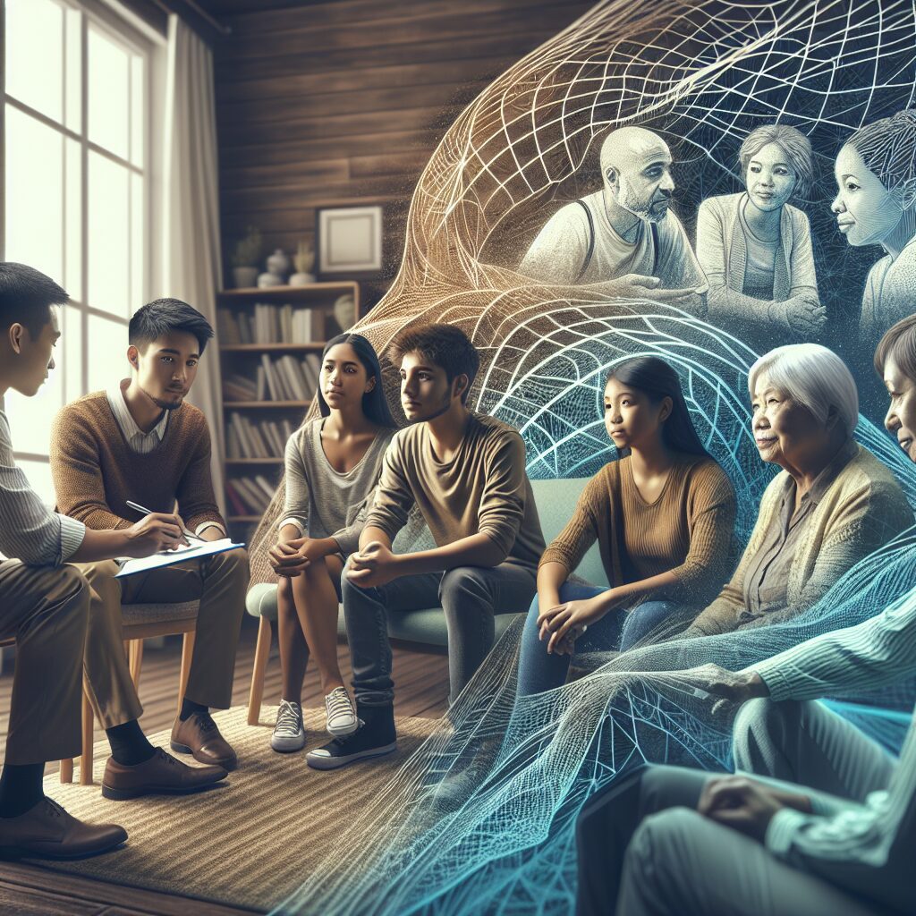 مدیریت تنشهای خانوادگی در همخانگی چند نسل تصویر از جلسه مشاوره خانواده و رواندرمانی گروهی