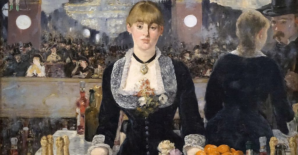 تحلیل روانشناختی باری در فولی-برژر (A Bar at the Folies-Bergère) اثر ادوارد مانه: بازی با واقعیت و بازتاب A Bar at the Folies-Bergère: Édouard Manet