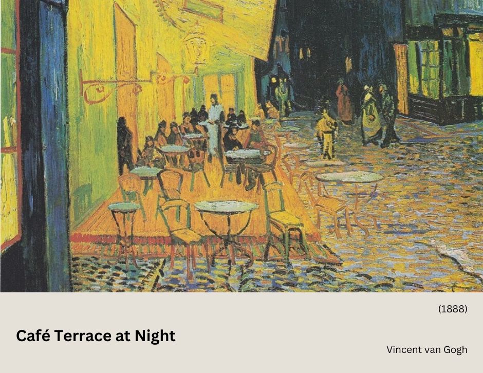 تحلیل روانشناختی کافه تراس در شب (Café Terrace at Night) اثر ونسان ون گوگ: آرامش شبانه و تعاملات اجتماعی Cafe Terrace at Night: Van Gogh's Solitude and Love of Night