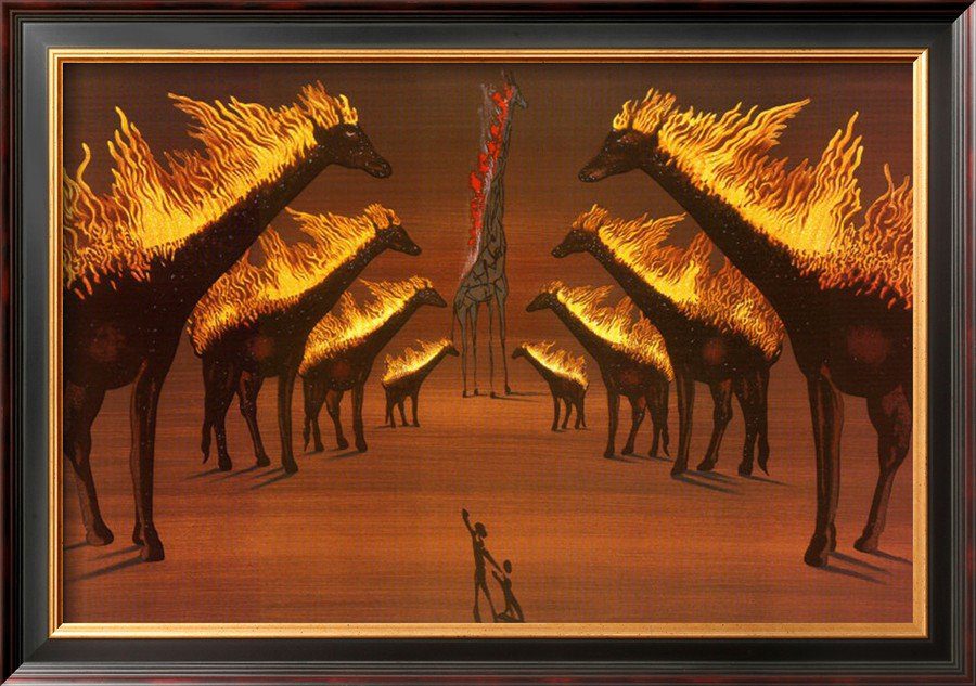 تحلیل روانشناختی زرافه در آتش (The Burning Giraffe) اثر سالوادور دالی: کشف ناخودآگاه درون Salvador Dalí and His Burning Giraffes | DailyArt Magazine