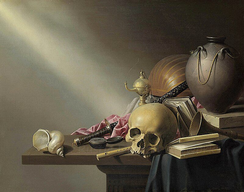 تحلیل روانشناختی تمثیل بیهودگیهای زندگی انسان (Allegory of the Vanities of Human Life) اثر هارمن استینویک: ناپایداری و مرگ Still Life: An Allegory of the Vanities of Human Life - Wikipedia