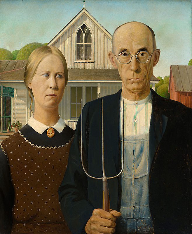 تحلیل روانشناختی گوتیک آمریکایی (American Gothic) اثر گرنت وود: تضاد در ارزشهای فرهنگی The Painting — American Gothic House Center