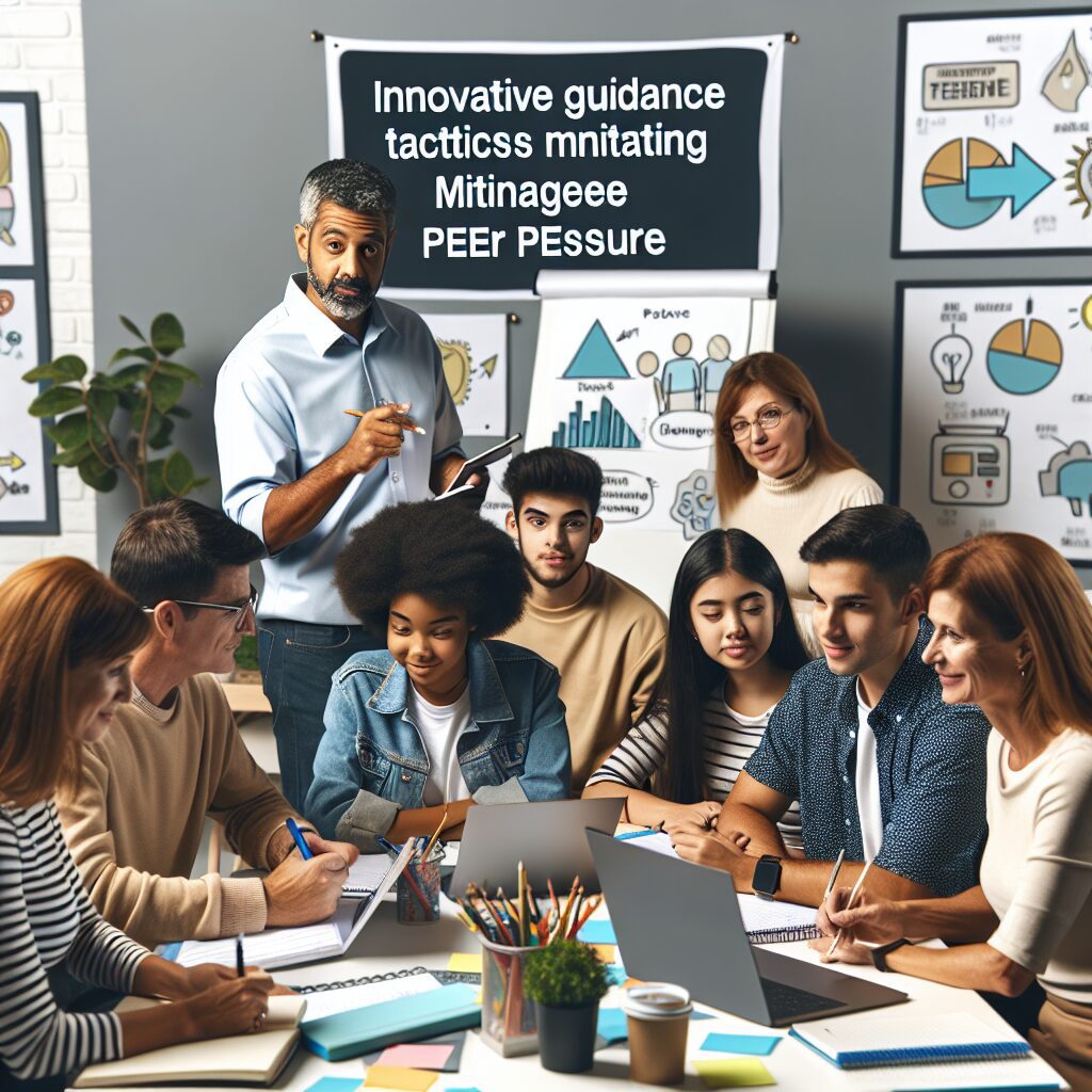 استراتژیهای موثر برای کاهش فشار همسالان تصویری از والدین و مربیان که با همدیگر در حال برگزاری یک کارگاه آموزشی هستند