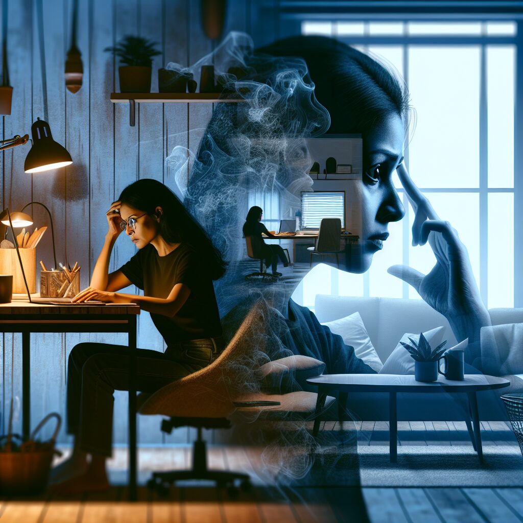 تاثیرات روانی و چالشهای کار از خانه اثرات روانی کار از خانه در تصویرسازی