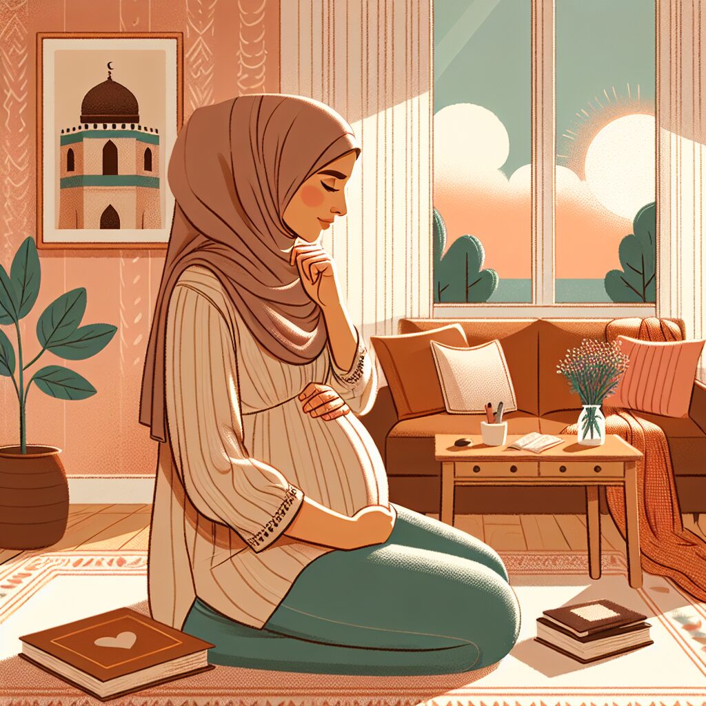 مدیریت تغییرات خلقی بارداری: راهکارها و حمایتها تصویری از یک زن باردار در حال تجربه تغییرات خلقی