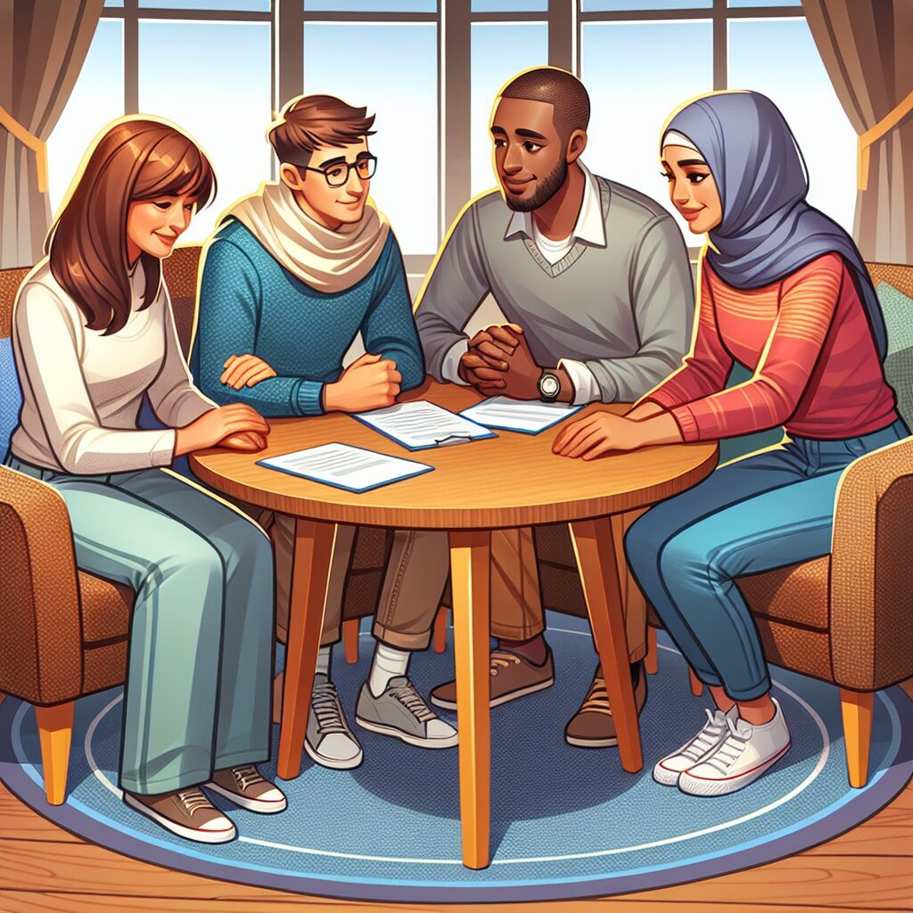 چالشها و فرصتهای استقلال نوجوانان تصویر از خانوادهای که با هم تعامل مثبت و سازنده دارند.