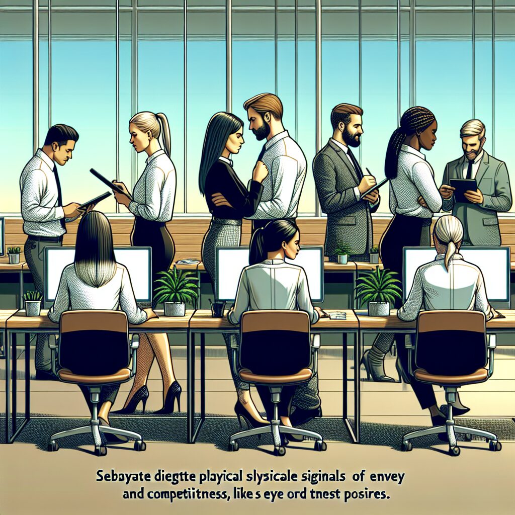 شناخت و مدیریت حسادت در محیط کار در ایران تصویری از محیط کاری که حسادت و رقابت در آن نشان داده میشود