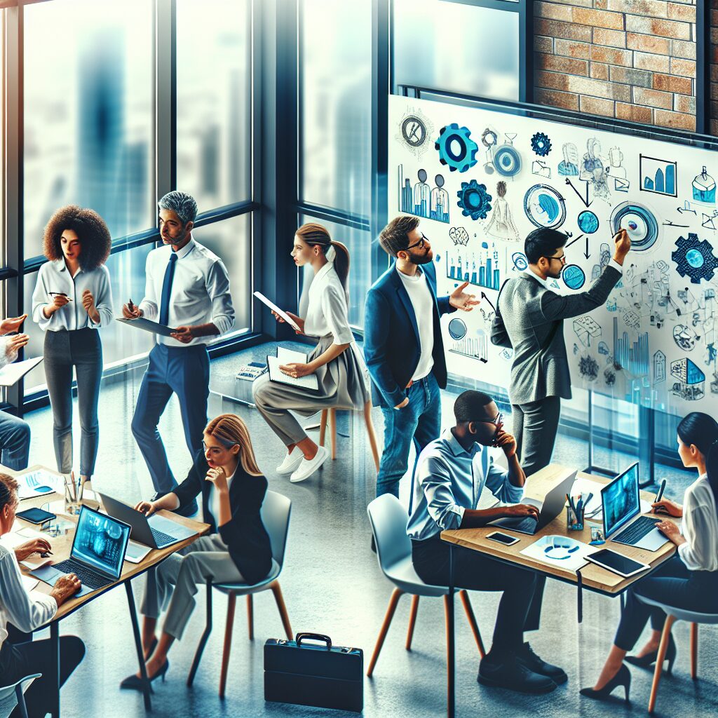 شناخت و مدیریت حسادت در محیط کار در ایران تصویری از محیط کار که تعامل همکاری و صمیمیت را نشان میدهد