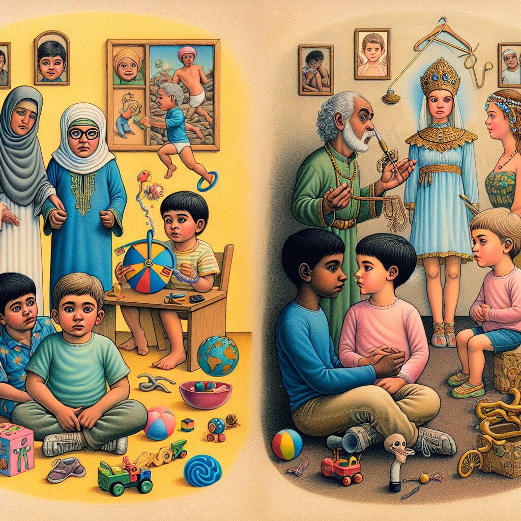 نقش والدین و مربیان در کاهش دروغ در کودکان تصویری از کودکانی که به دلیل عوامل مختلف گاهی دروغ میگویند.