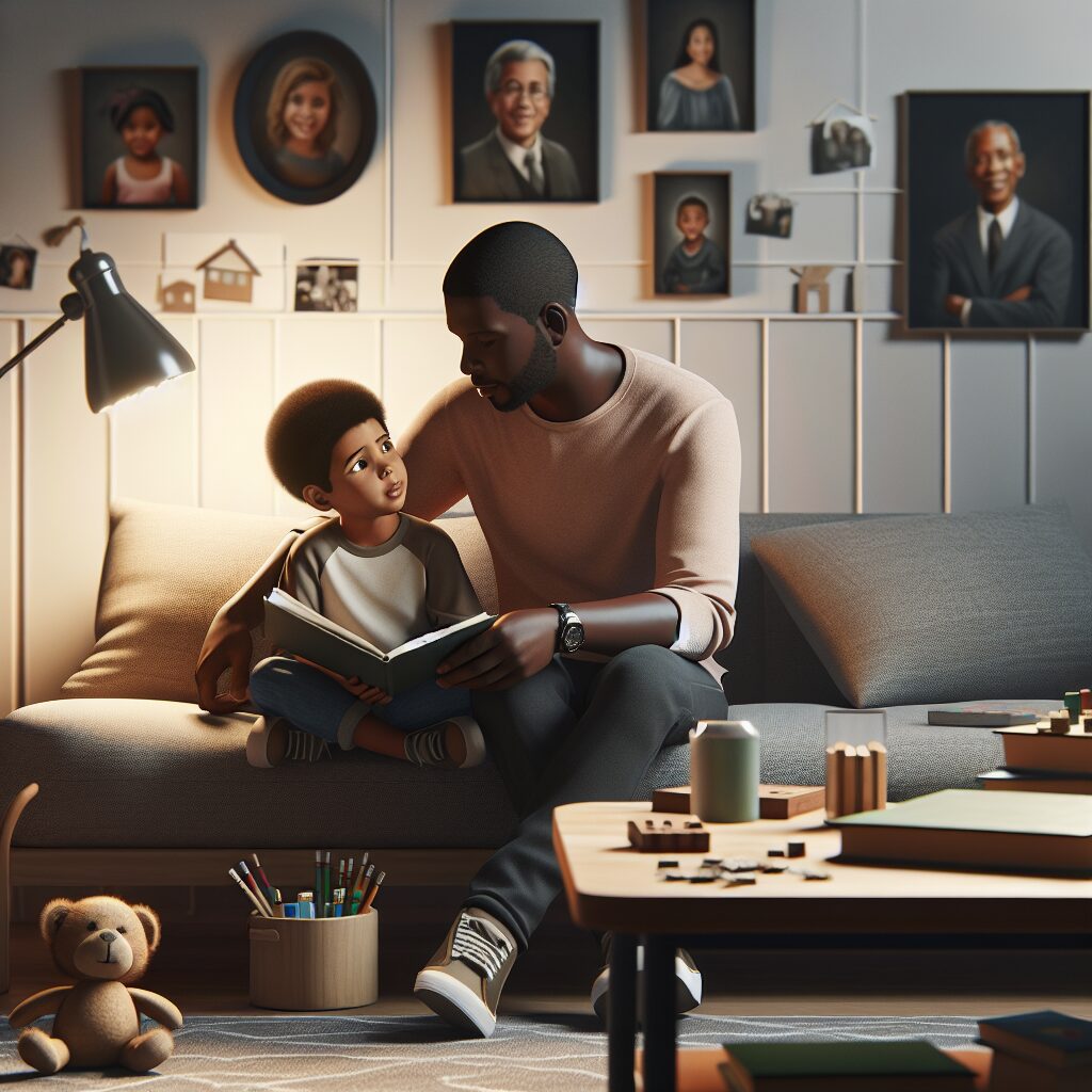 نقش والدین و مربیان در کاهش دروغ در کودکان تصویری از کودکی در حال گفتوگو با والدین و نشانداده شدن راهبردهای مقابله با دروغگویی