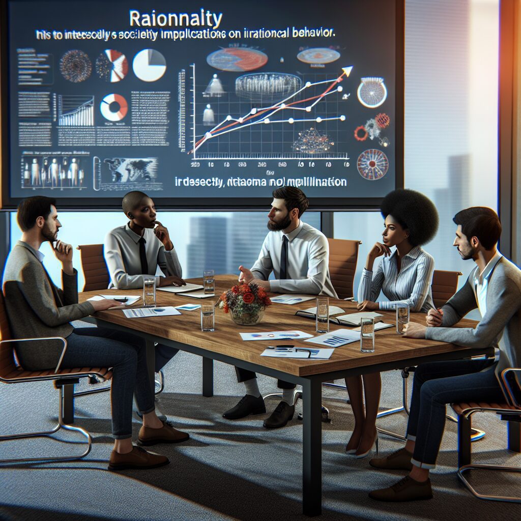 توجیه عقلانی: از تعریف تا کاربردهای آینده تصویری از میزگردی که در آن شرکتکنندگانی در حال بحث درباره عقلانیت هستند.