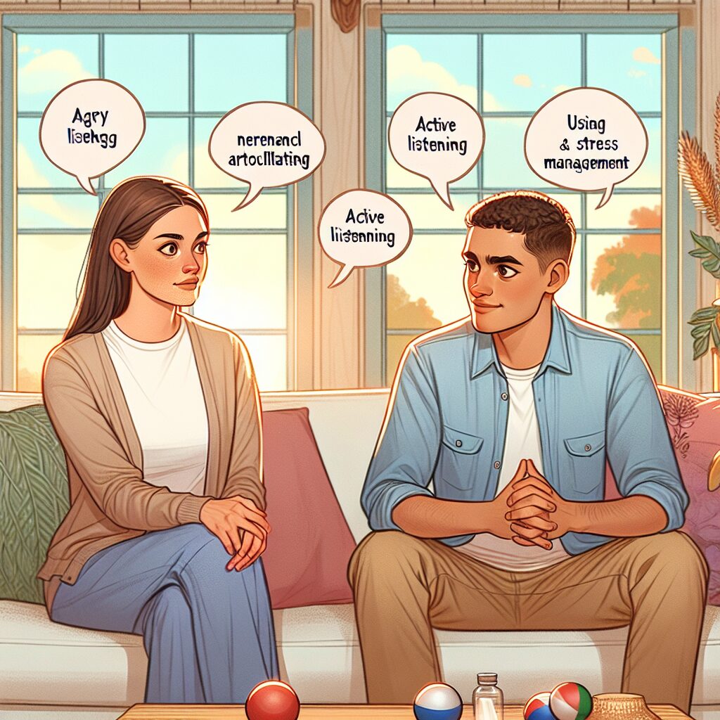 افزایش صمیمیت با ADHD: راهکارها و منابع تصویر فردی که با شنیدن فعال و همدلی با فردی که دارای ADHD است، در حال صحبت است.