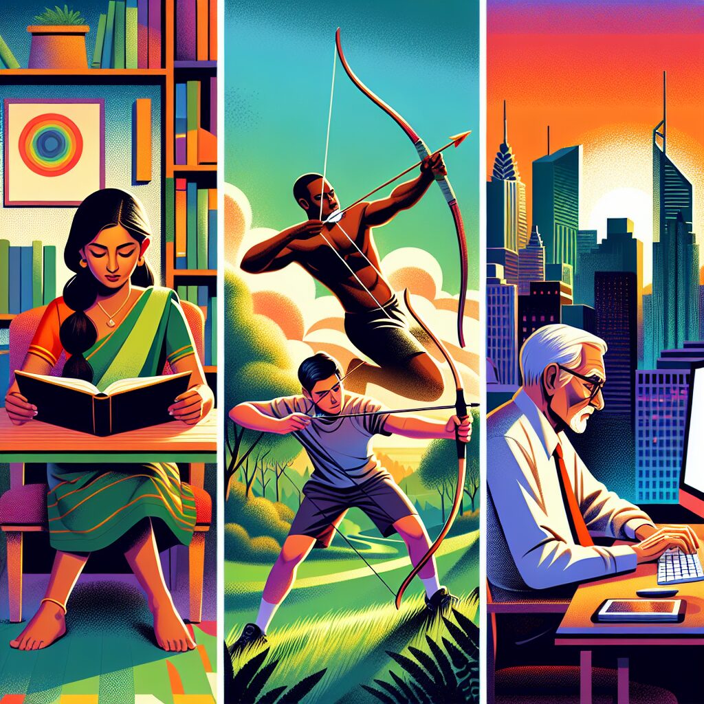 نقش و کاربردهای اصل سازگاری در زندگی تصویری از انسانها در محیطهای مختلف که انعطافپذیریشان در تطابق با شرایط مختلف را نشان میدهد