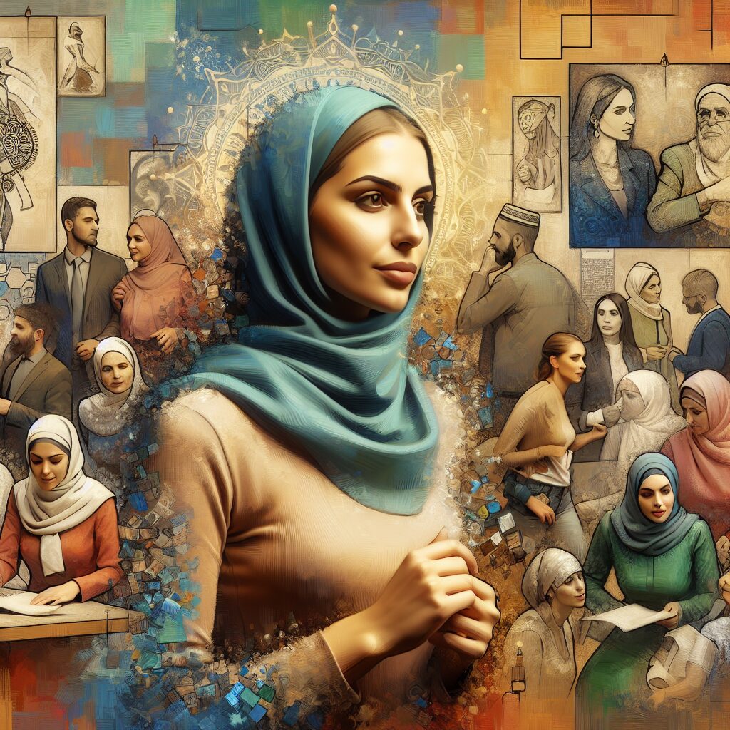 نقش جامعه و فرهنگ در سندروم فریبندگی اجتماعی تصویری از یک شخص در میان جمعیتی با نشانههای فریبندگی اجتماعی، مثل سادگی در روابط و قدرت تأثیرگذاری.