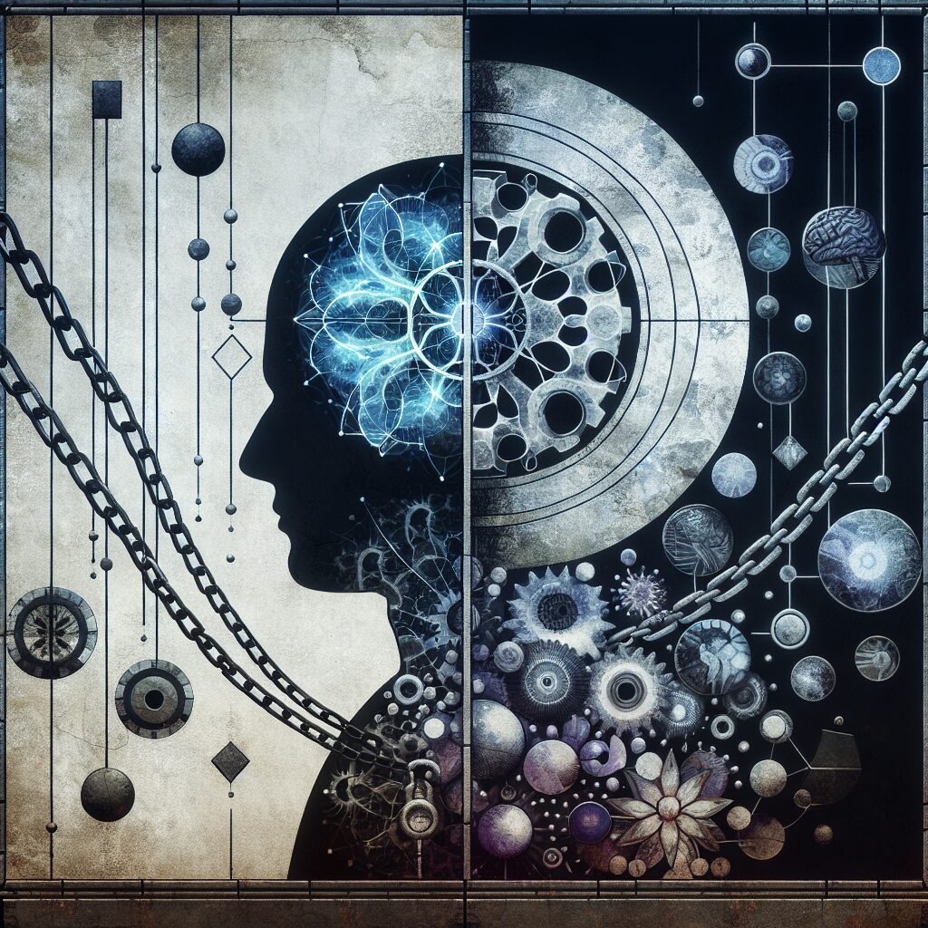 اخلاقیات و معضلات اخلاقی القای گناه تصویری مفهومی از القای گناه با عناصر روانشناختی