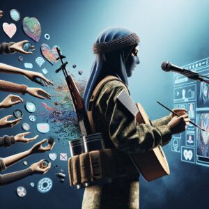 تصویری پیامبرانه از سربازی که با استفاده از روشهای هنری و حمایت اجتماعی احساس انزوا را کاهش میدهد.