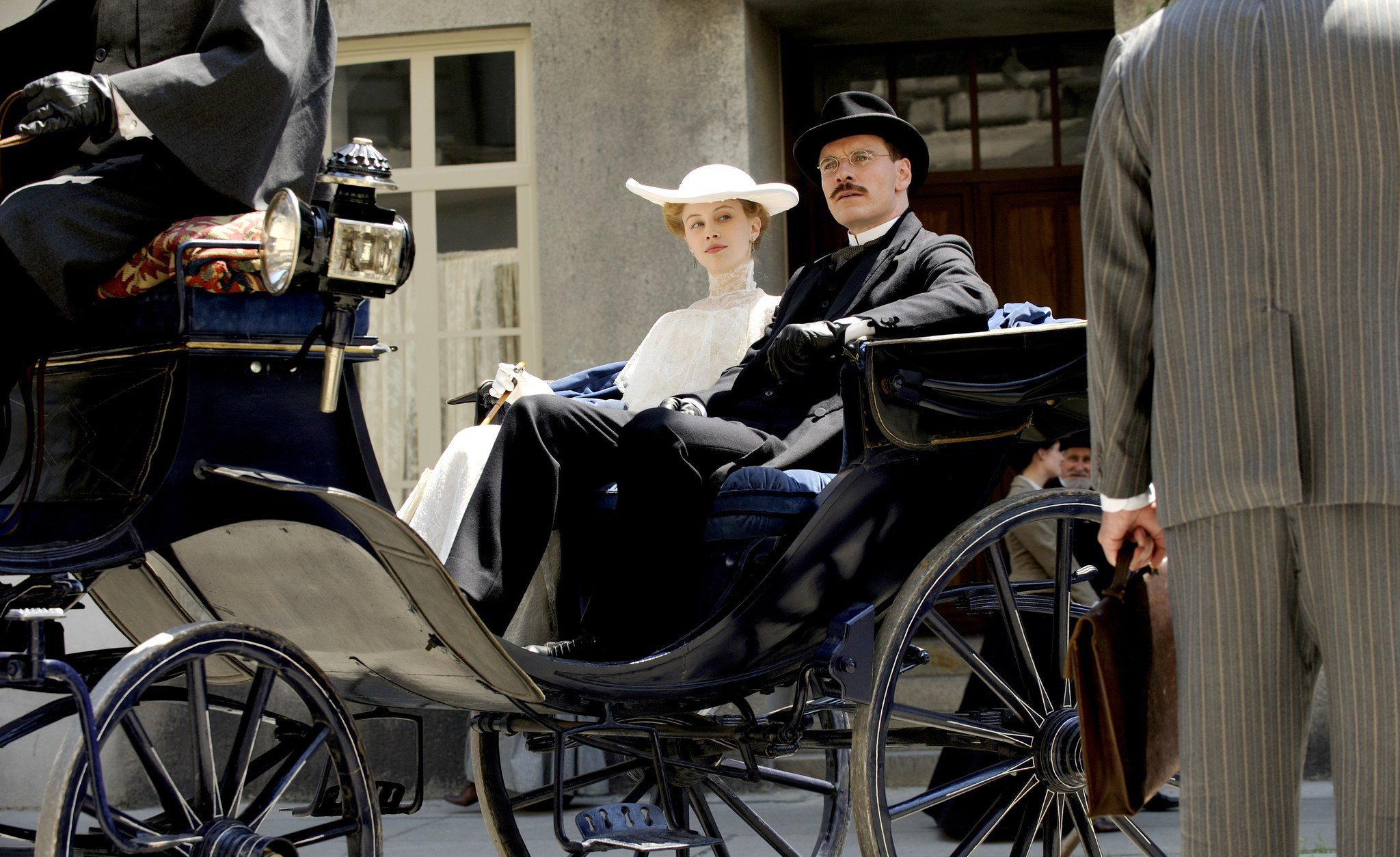 Sarah Gadon and Michael Fassbender in A Dangerous Method (2011)