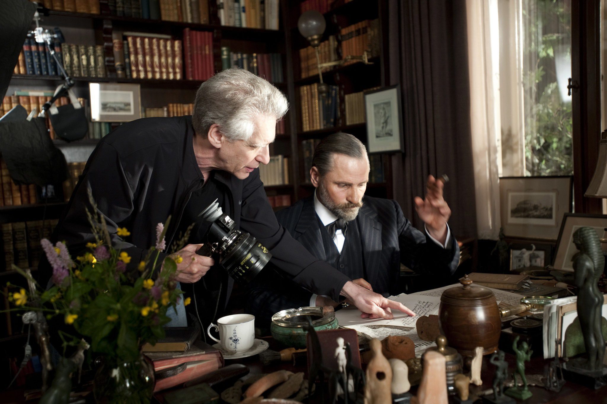 David Cronenberg and Viggo Mortensen in A Dangerous Method (2011)