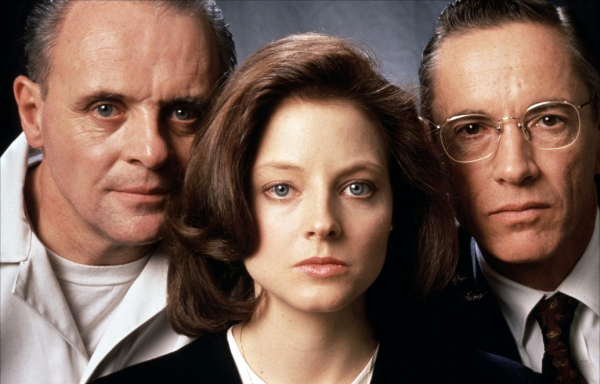 Jodie Foster, Anthony Hopkins, and Scott Glenn in The Silence of the Lambs (1991)