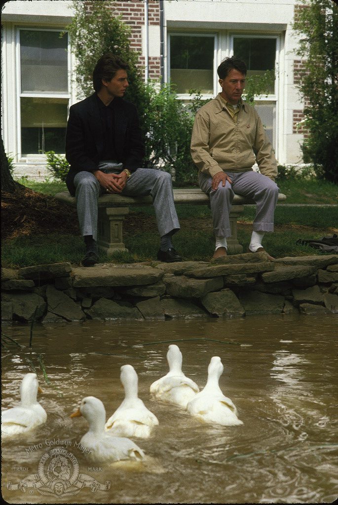 Tom Cruise and Dustin Hoffman in Rain Man (1988)