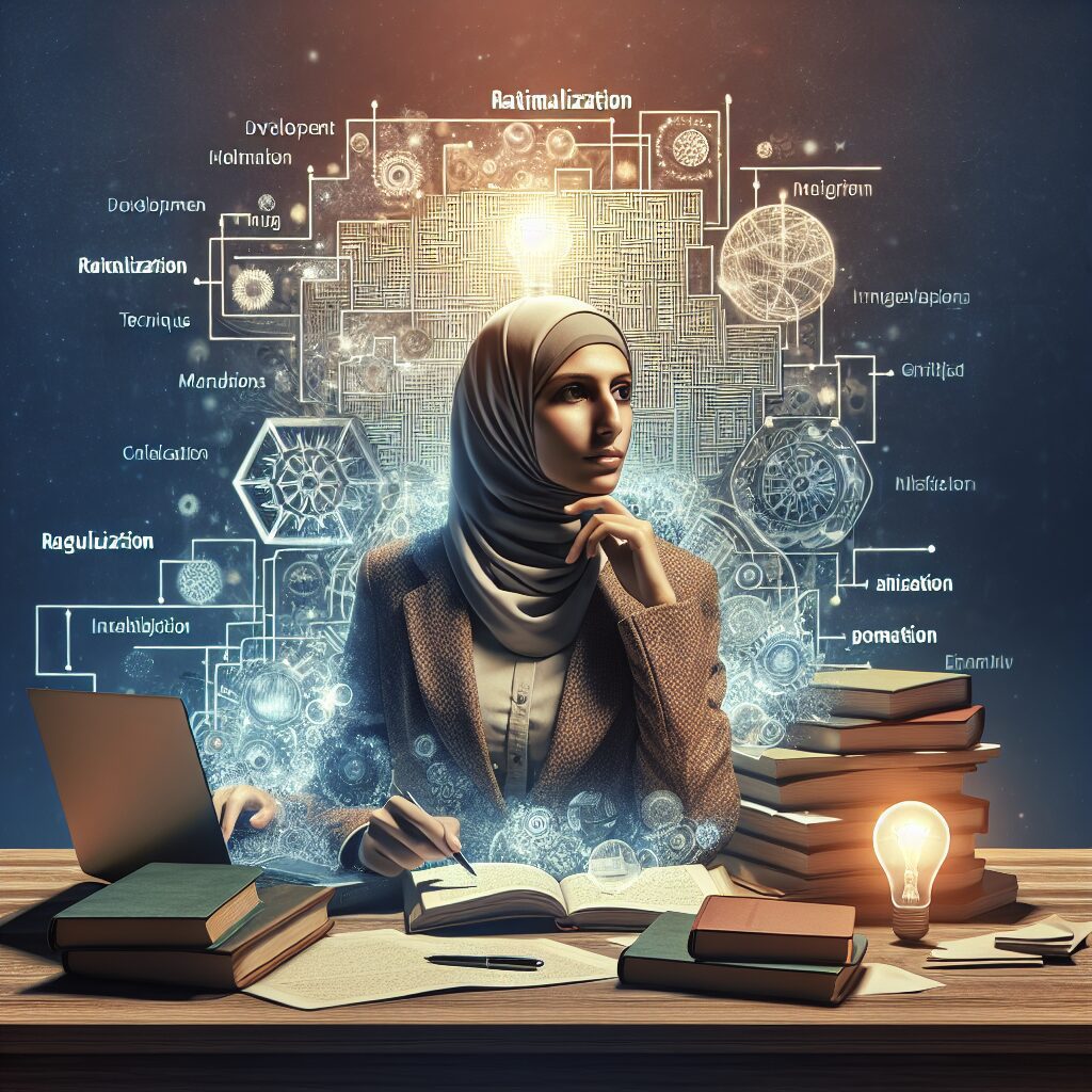 تصویری از فردی که به آرامی با افکار منفی دست و پنجه نرم می‌کند و با استفاده از تفکر انتقادی در حال مقابله است.