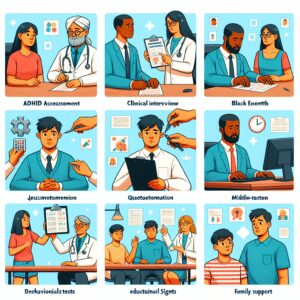 نمایش مراحل آزمون و درمان بیش فعالی با استفاده از روش‌های گوناگون