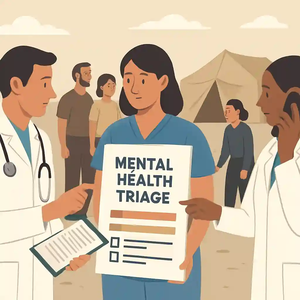 مفهوم و اهمیت تریاژ سلامت روان در بحران تصویری از مفهوم تریاژ سلامت روان در شرایط بحرانی