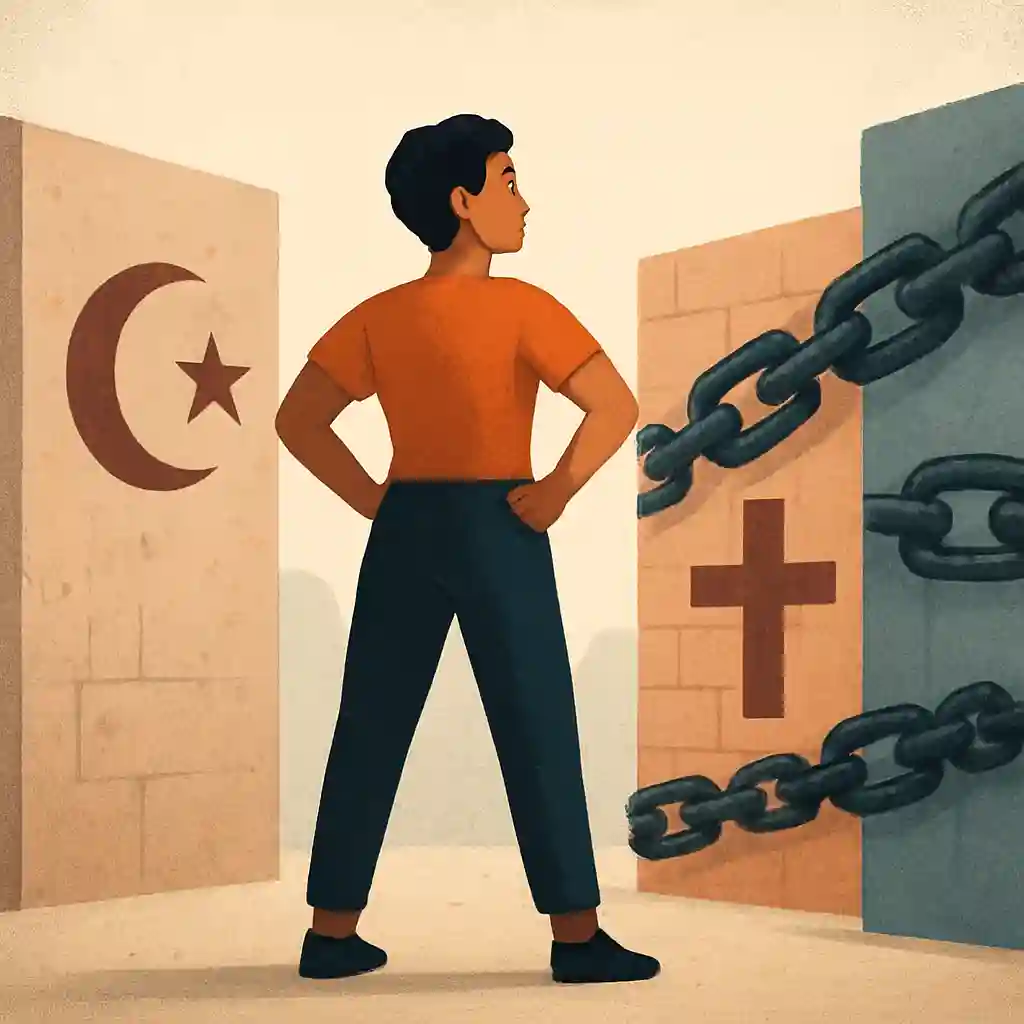 آموزش قاطعیت ورزی؛ کلید سلامت روان و روابط موفق تصویری از یک فردی که با اعتماد به نفس ایستاده و در حال مقابله با موانع است.