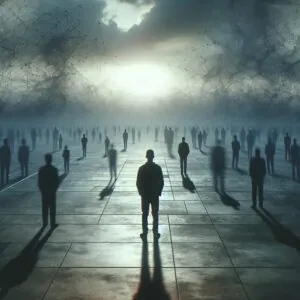 تصویر بصری ترس از رها شدن