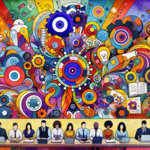 نمایش چهره‌ای شاد و تبلیغات هیجانی با استفاده از رنگ‌ها و نمادها