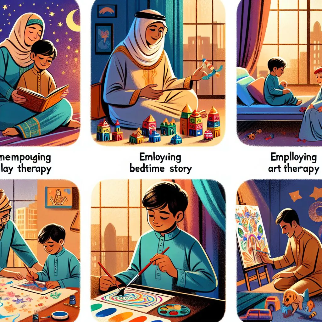 راههای کاهش ترس کودکان: از شناخت تا درمان تصویری از کودکی در حال بازی با ماکتهای رنگارنگ، گوش دادن به داستانی خوابآور، و نقاشی کردن