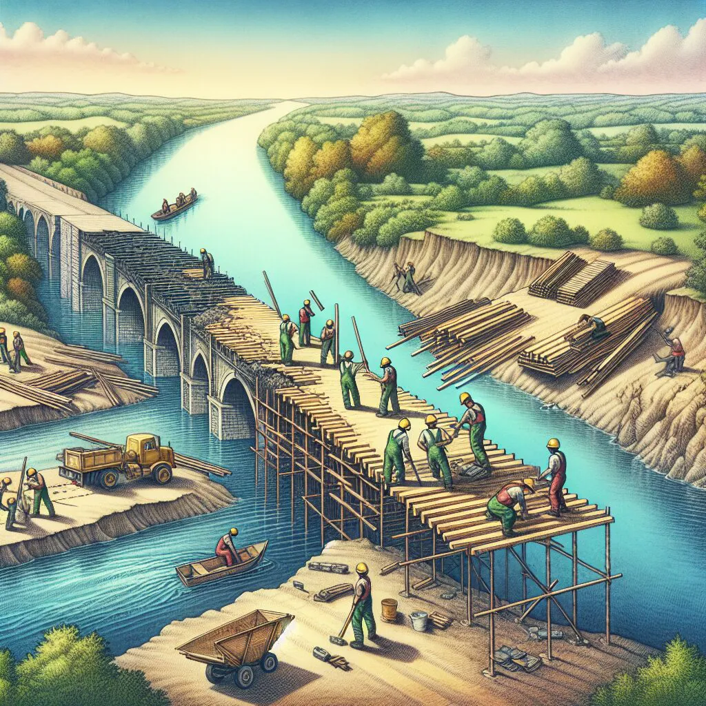 بازسازی اعتماد: راهکارها و چالشهای پیشرو تصویری از پلی که بر فراز رودخانهای شکسته ساخته شده و نشان دهنده بازسازی اعتماد است